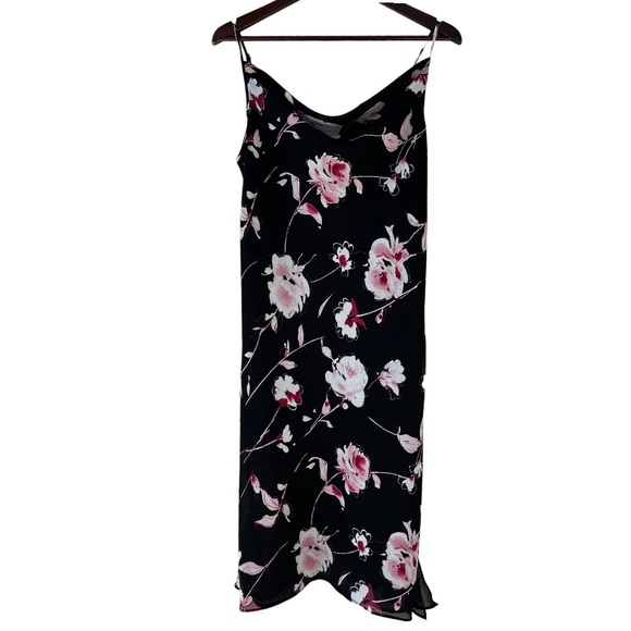 ✅ SALE Vintage Floral Cowl Neck Midi Dress -Wedding Guest - Picture 3 of 10